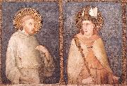 Simone Martini t Francis and St Louis of Toulouse oil painting